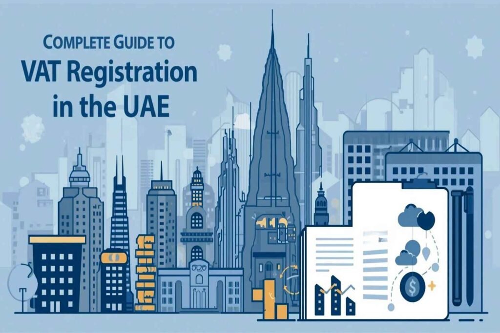 Complete Guide to VAT Registration in the UAE presented by SK Tax Agency https://sktaxagency.com